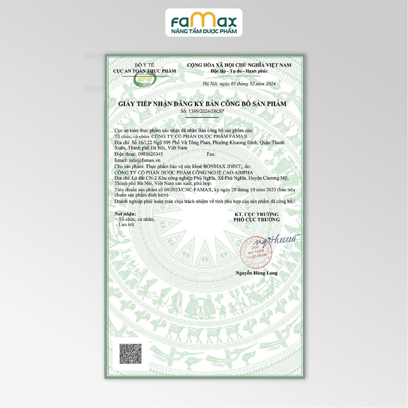 THỰC PHẨM BẢO VỆ SỨC KHỎE BONMAX JOINT