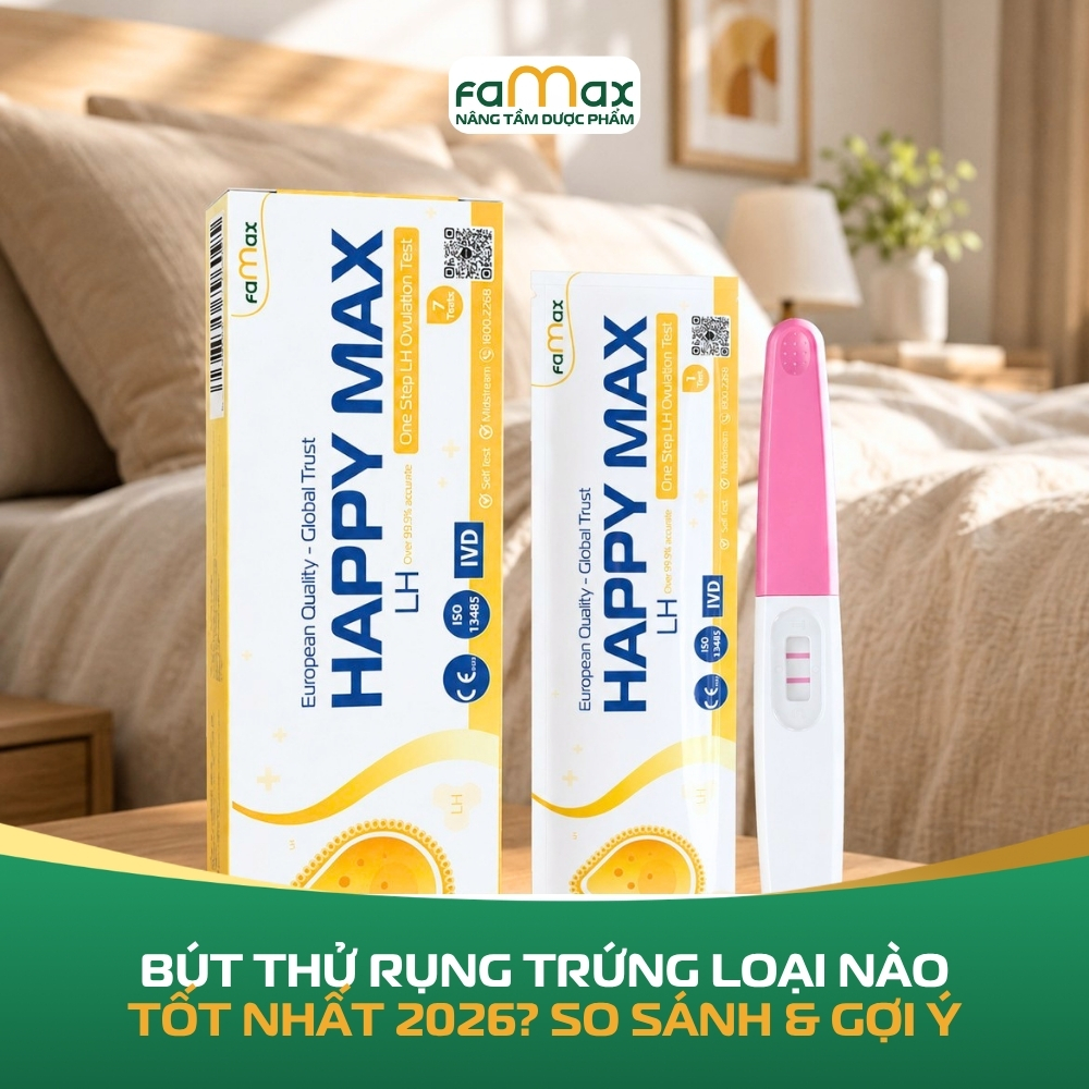 Bút Thử Rụng Trứng Loại Nào Tốt Nhất 2026 So Sánh & Gợi Ý