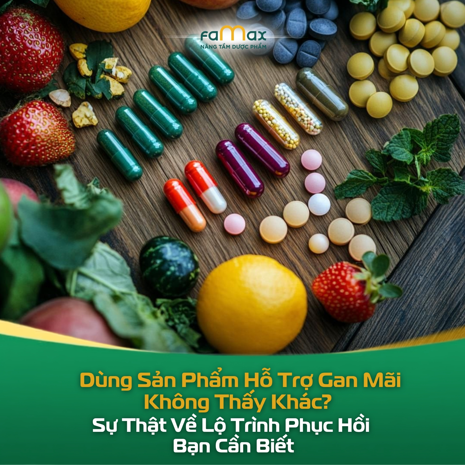 Dùng Sản Phẩm Hỗ Trợ Gan Mãi Không Thấy Khác